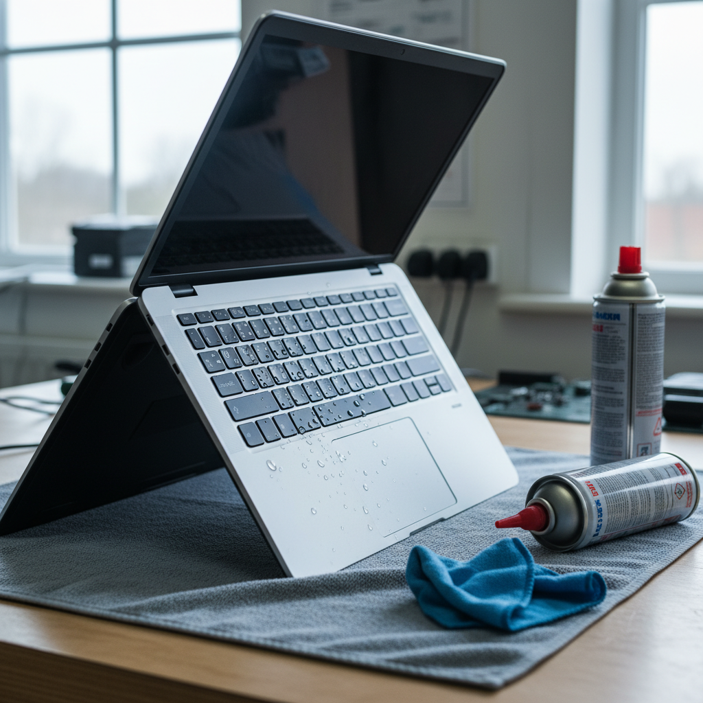 Liquid damage laptop repair in Leabrook — Adelaide SA 5068