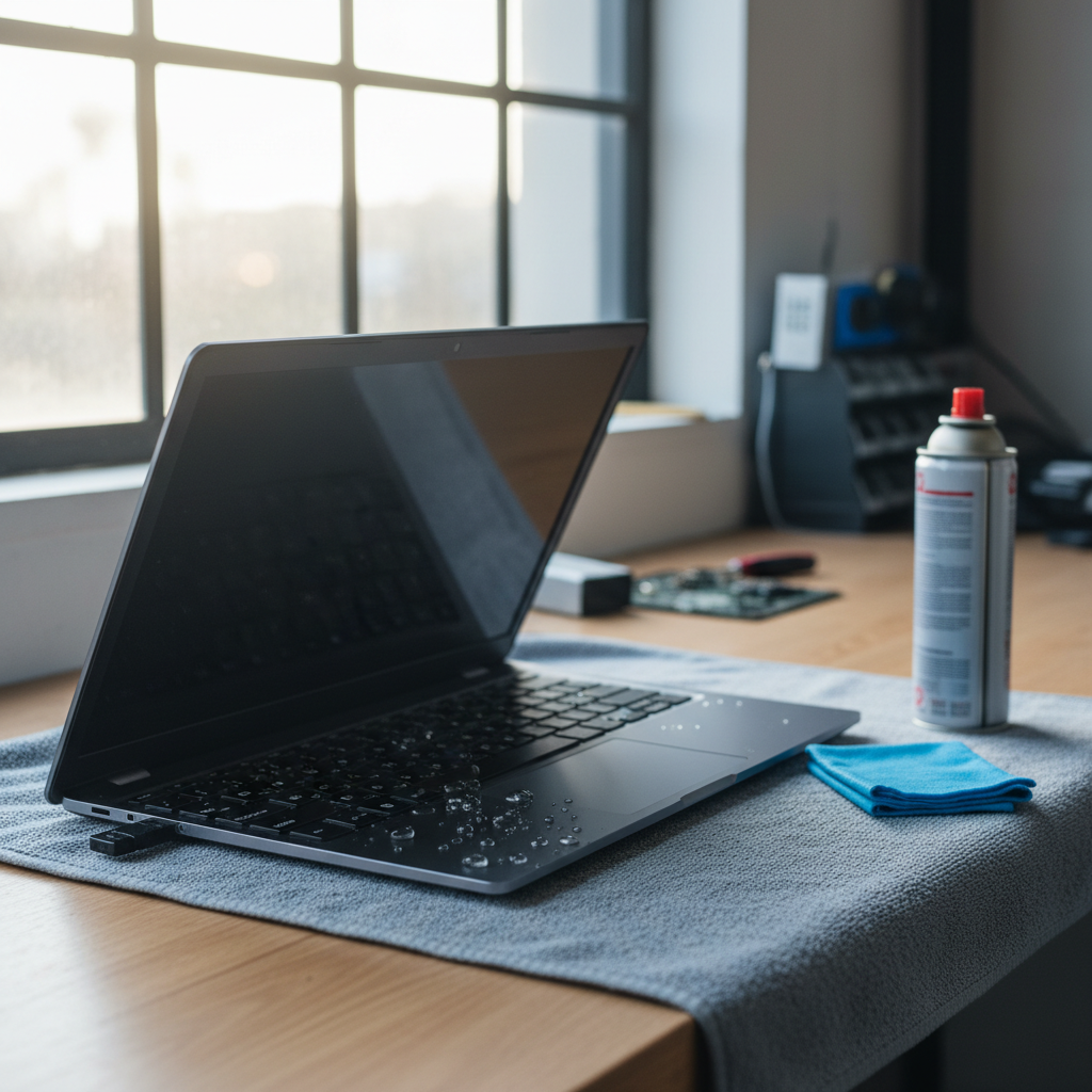Liquid damage laptop repair in Mansfield Park — Adelaide SA 5012