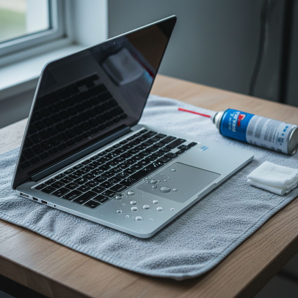 Liquid damage laptop repair in Tumbling Waters — Darwin NT 0822