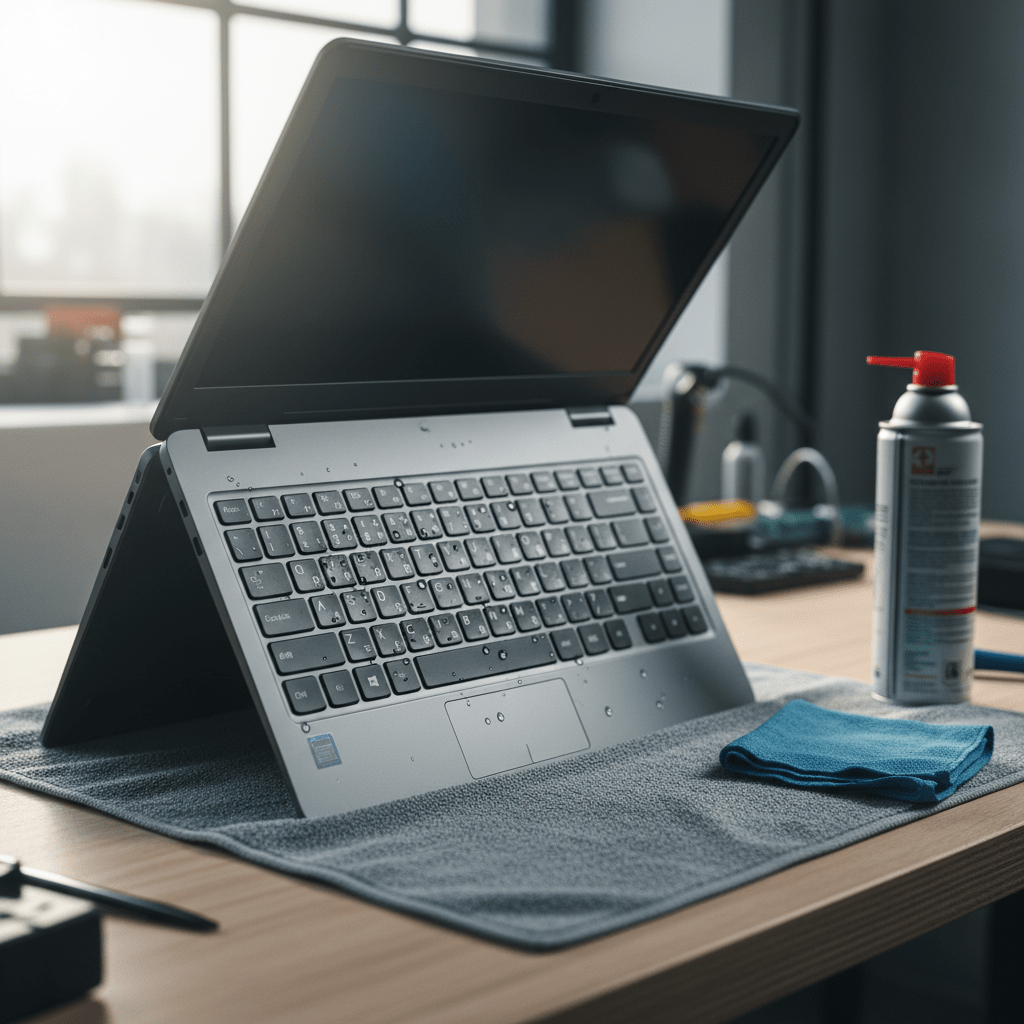 Liquid damage laptop repair in Valley View — Adelaide SA 5093