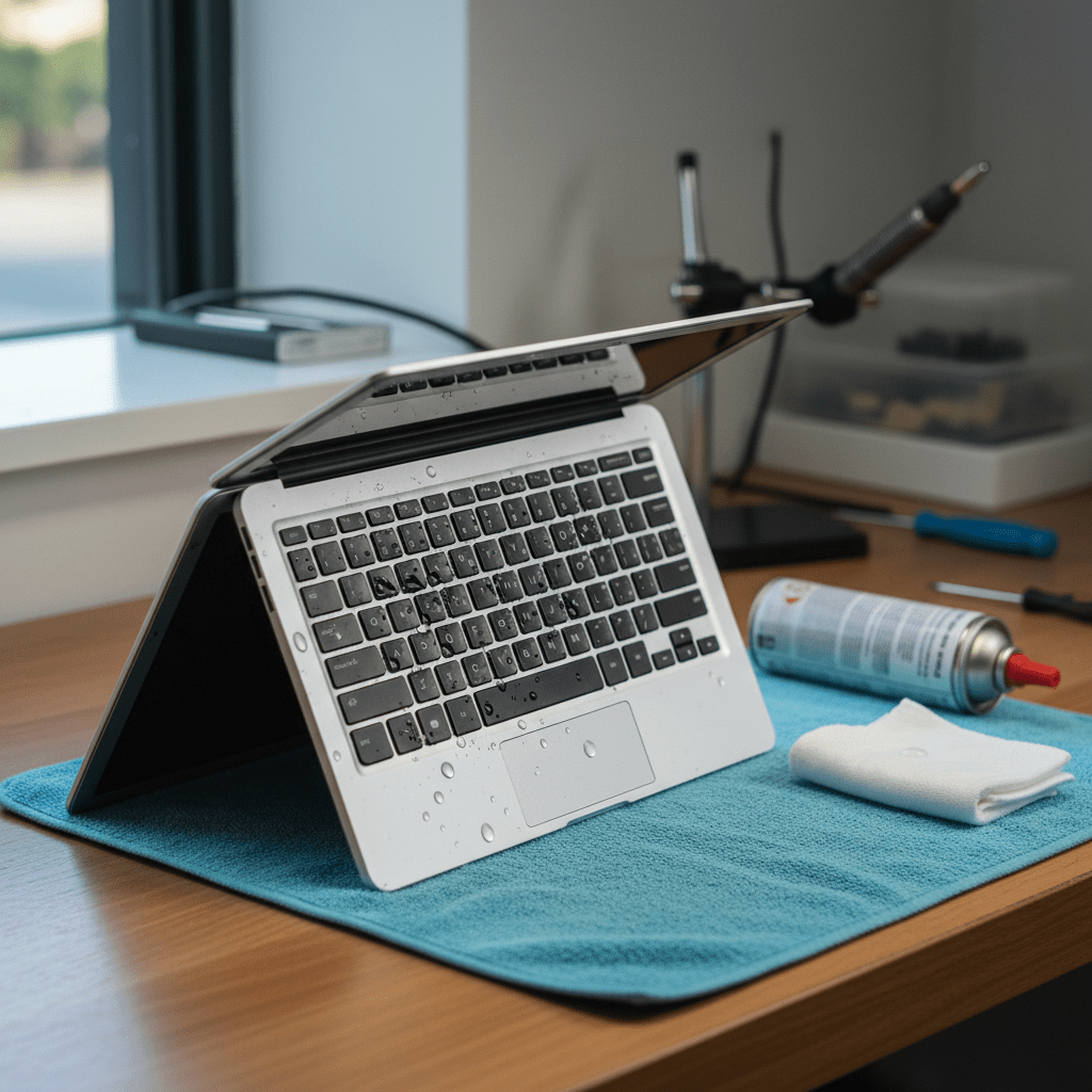 Liquid damage laptop repair in West Beach — Adelaide SA 5024