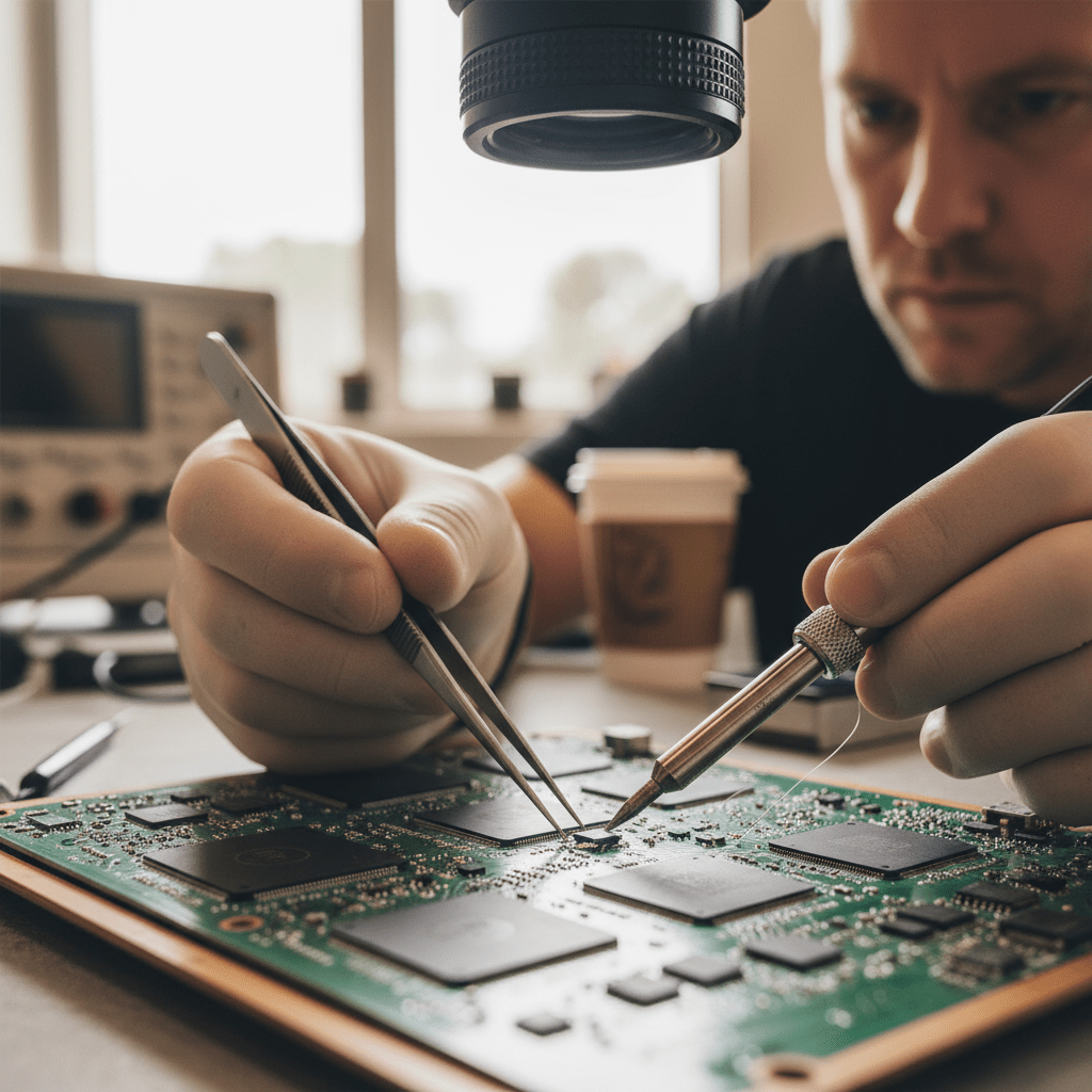 Specialist Apple Silicon MacBook data recovery, addressing complex logic board issues that impact recovery cost and success.