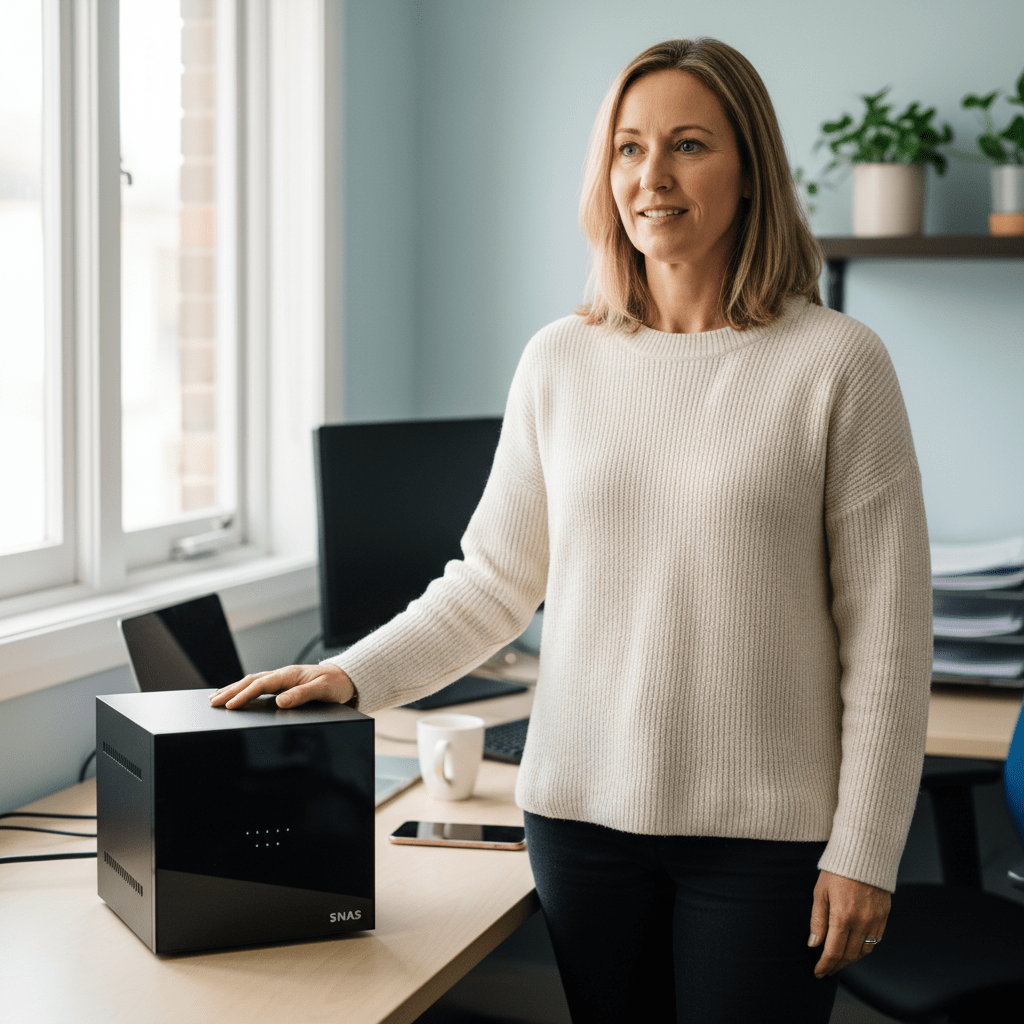 RAID data recovery for NAS platforms. A small business owner concerned about lost data from her Network Attached Storage device.