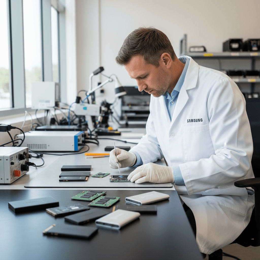 Expert Samsung SSD data recovery services in Australia for 870 EVO, 980 PRO, 990 PRO, T7, T9, and all Samsung SSD models.