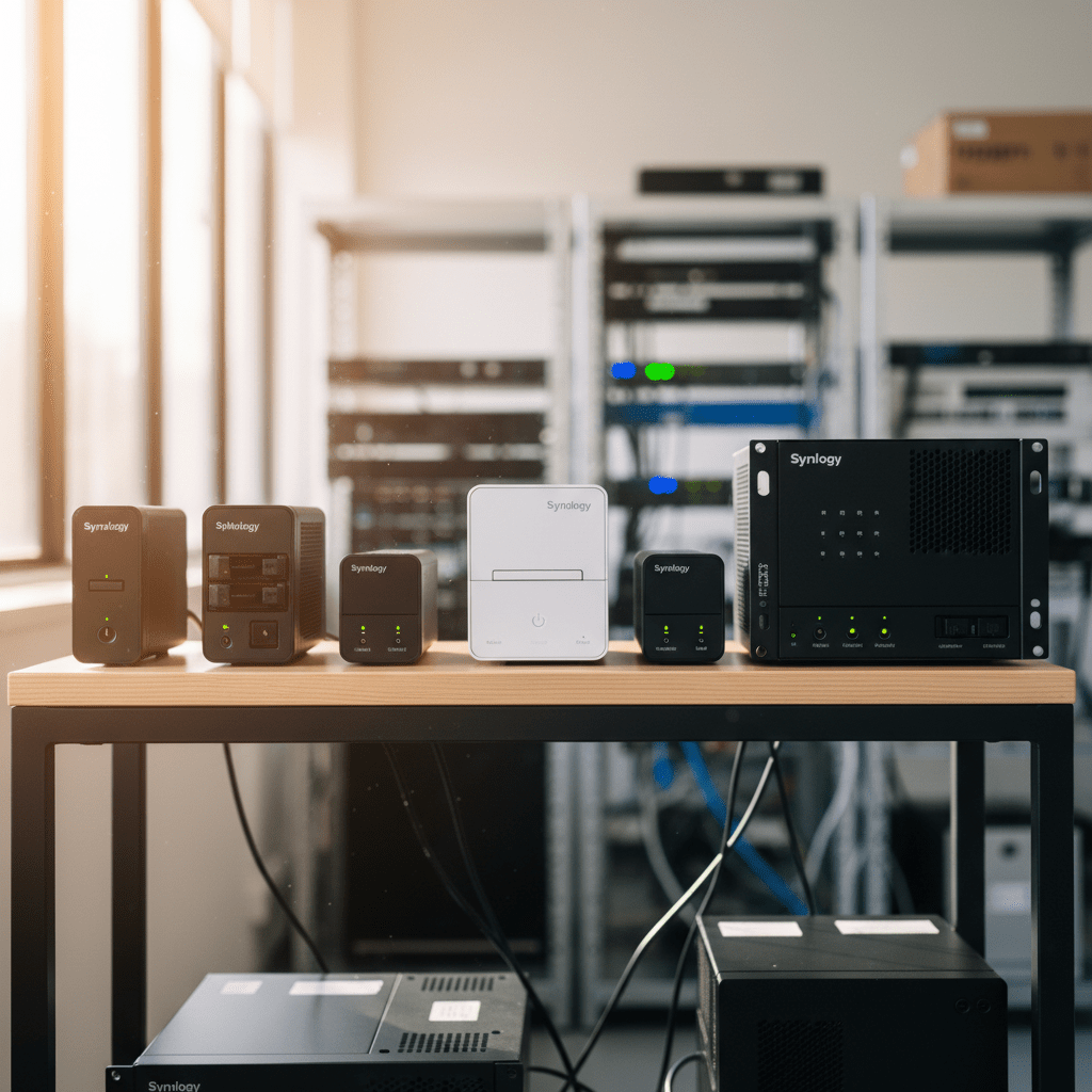Various Synology NAS models we recover from Australia, including DiskStation (DS) and RackStation (RS) series.