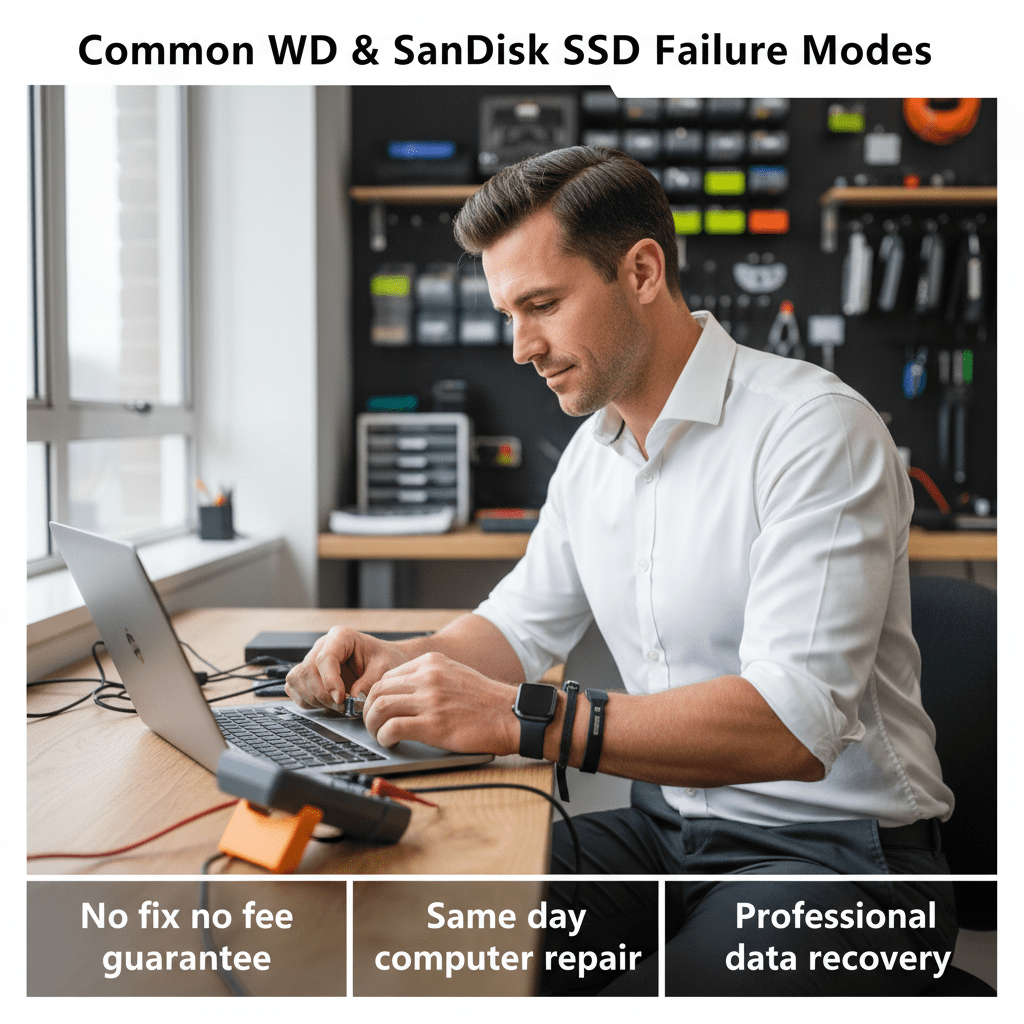 Experienced Australian technician repairing a laptop — same day computer repair