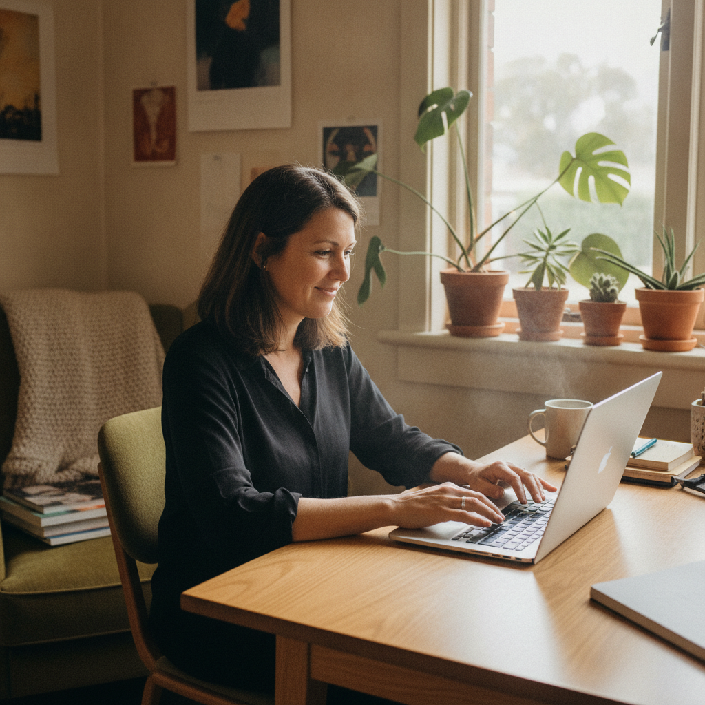 Computer cleaning in Alberton (5014) — a local resident at home with a clean, fast, dust-free computer running cool and quiet