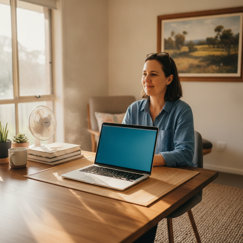 Computer cleaning in Alfords Point (2234) — a local resident at home with a clean, fast, dust-free computer running cool and quiet