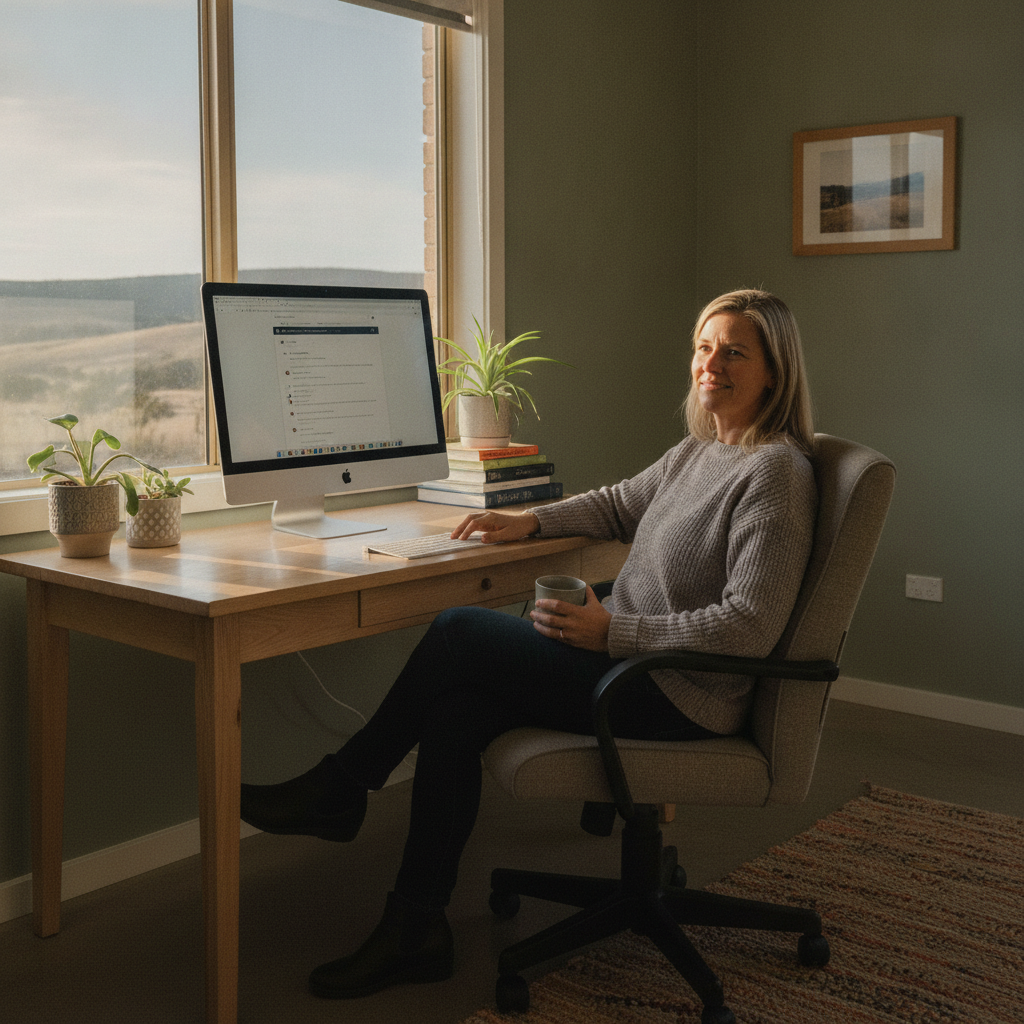 Computer cleaning in Ando (2631) — a local resident at home with a clean, fast, dust-free computer running cool and quiet
