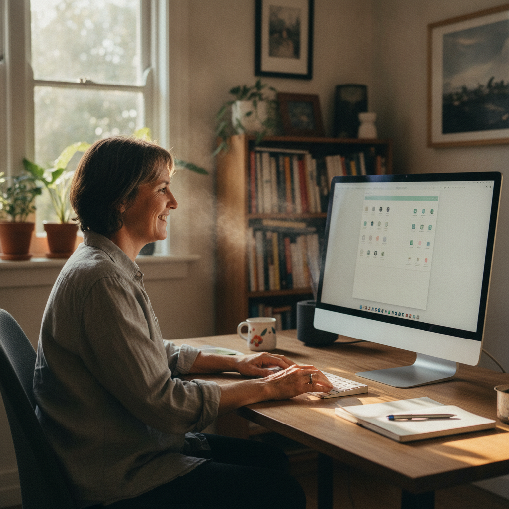 Computer cleaning in Annandale (2038) — a local resident at home with a clean, fast, dust-free computer running cool and quiet