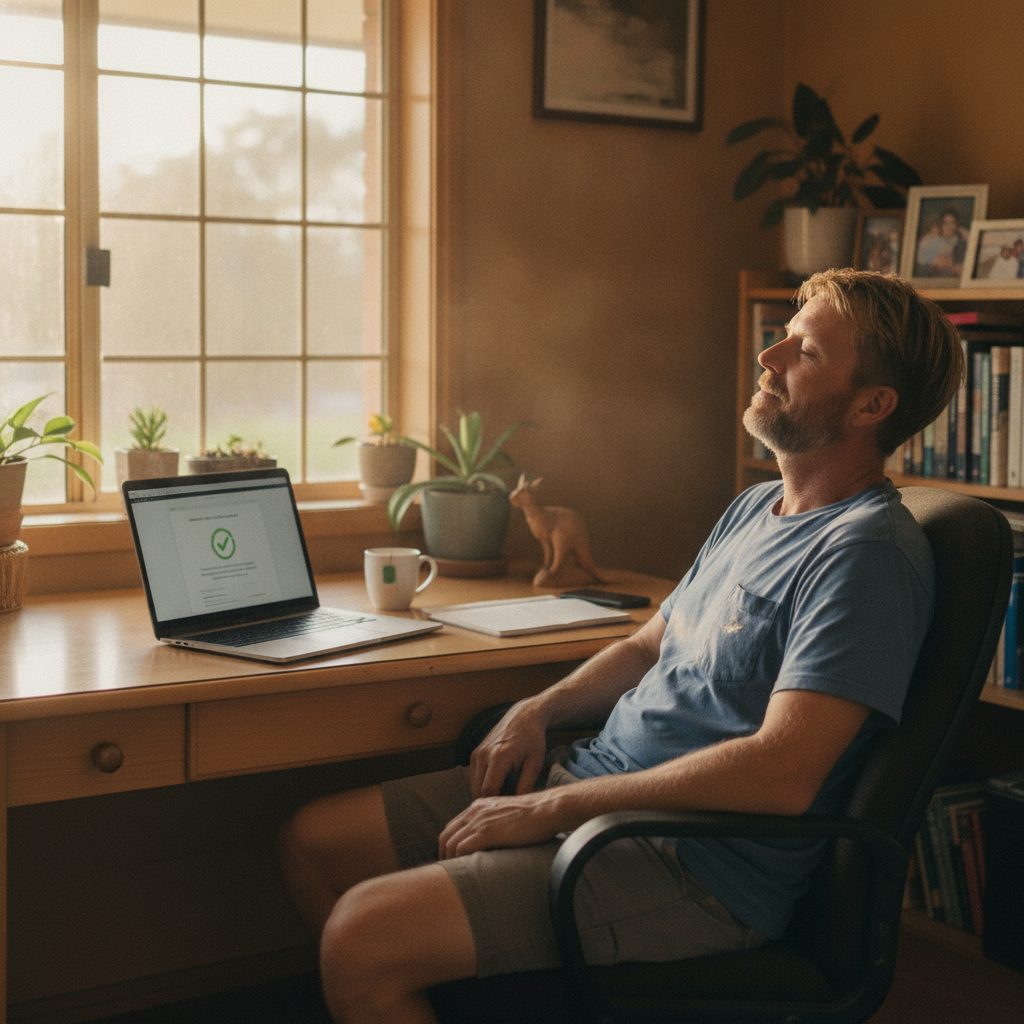Computer cleaning in Apple Tree Flat (2850) — a local resident at home with a clean, fast, dust-free computer running cool and quiet