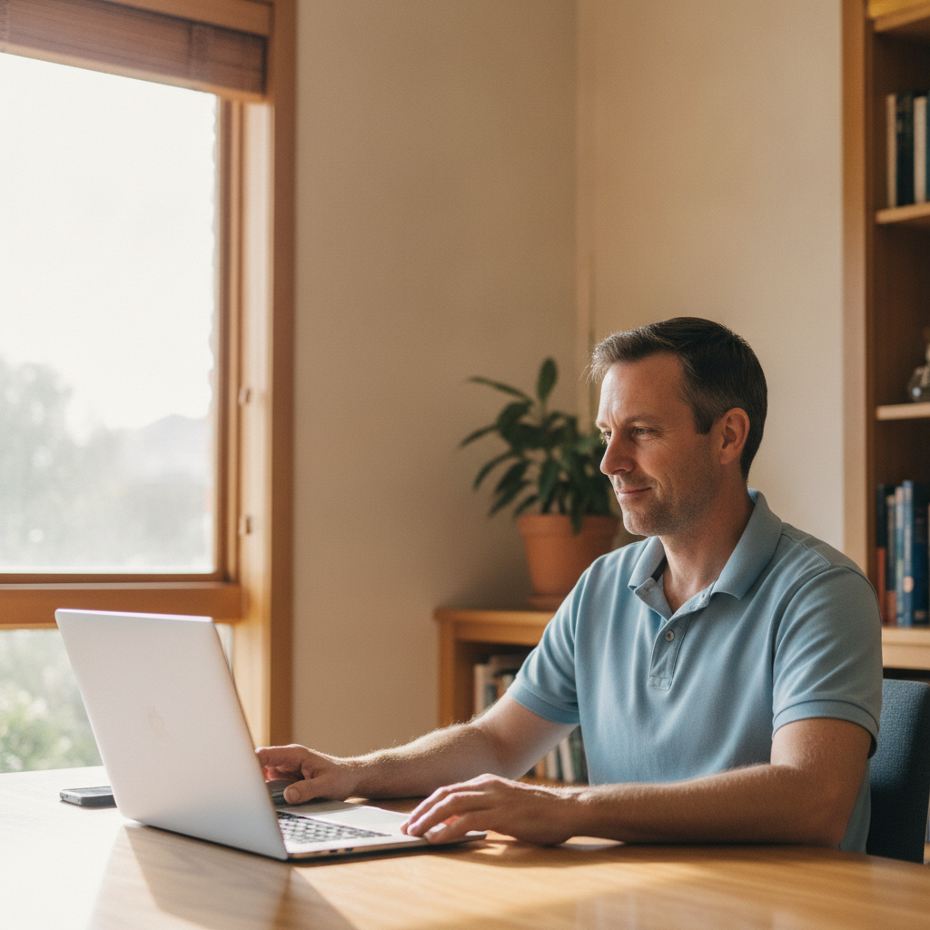 Computer cleaning in Ascot (6104) — a local resident at home with a clean, fast, dust-free computer running cool and quiet