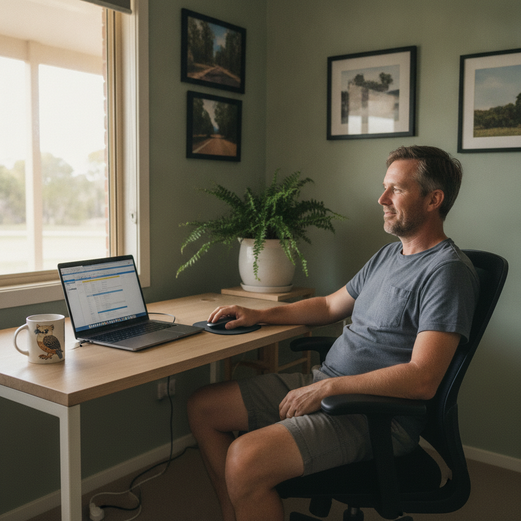 Computer cleaning in Bailup (6082) — a local resident at home with a clean, fast, dust-free computer running cool and quiet