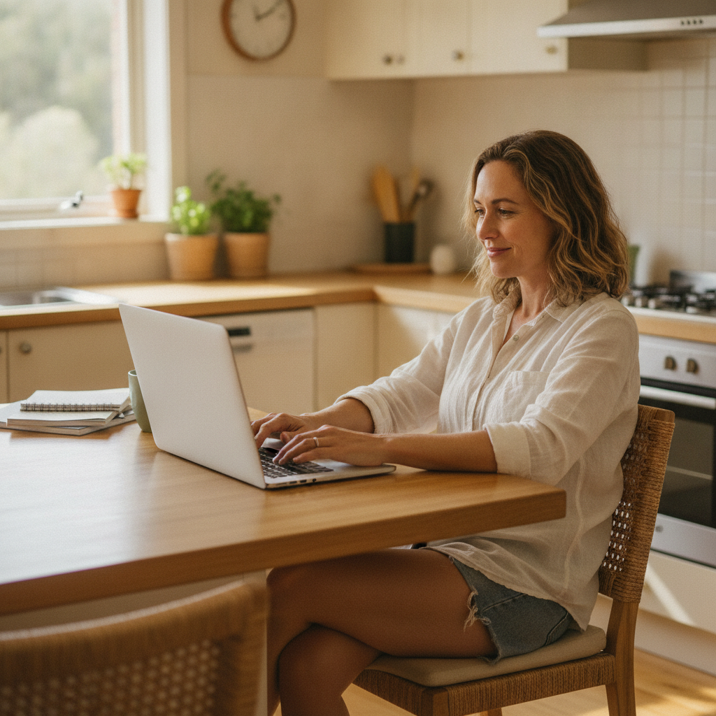 Computer cleaning in Ballimore (2830) — a local resident at home with a clean, fast, dust-free computer running cool and quiet