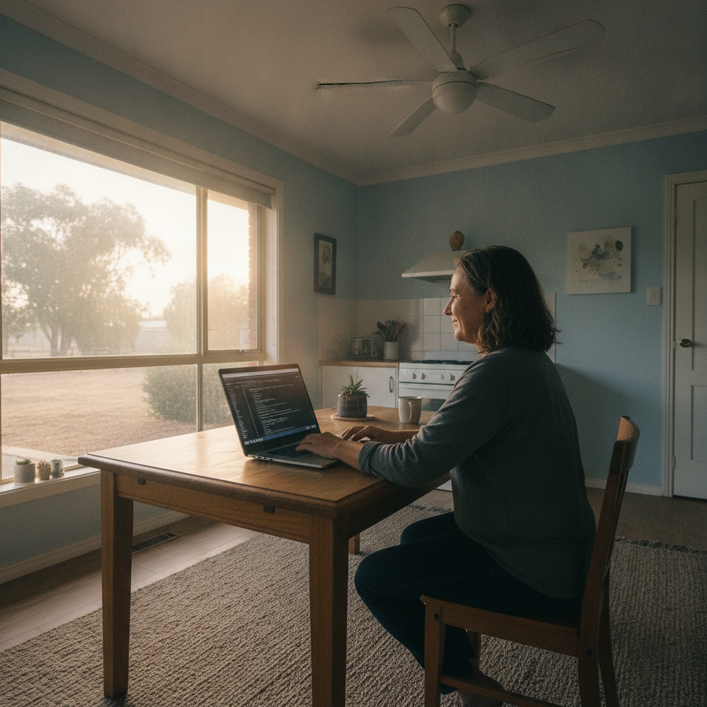 Computer cleaning in Balranald (2715) — a local resident at home with a clean, fast, dust-free computer running cool and quiet