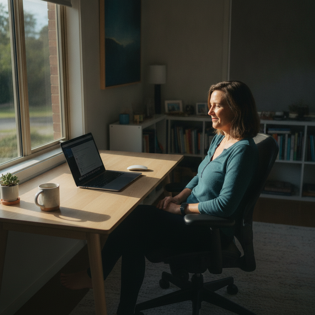 Professional computer clean-out in Barren Grounds (2577) — a happy New South Wales resident at home with a spotless, fast, quiet machine