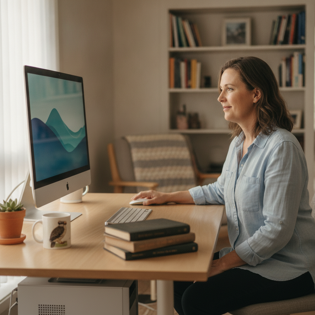 Computer cleaning in Beldon (6027) — a local resident at home with a clean, fast, dust-free computer running cool and quiet