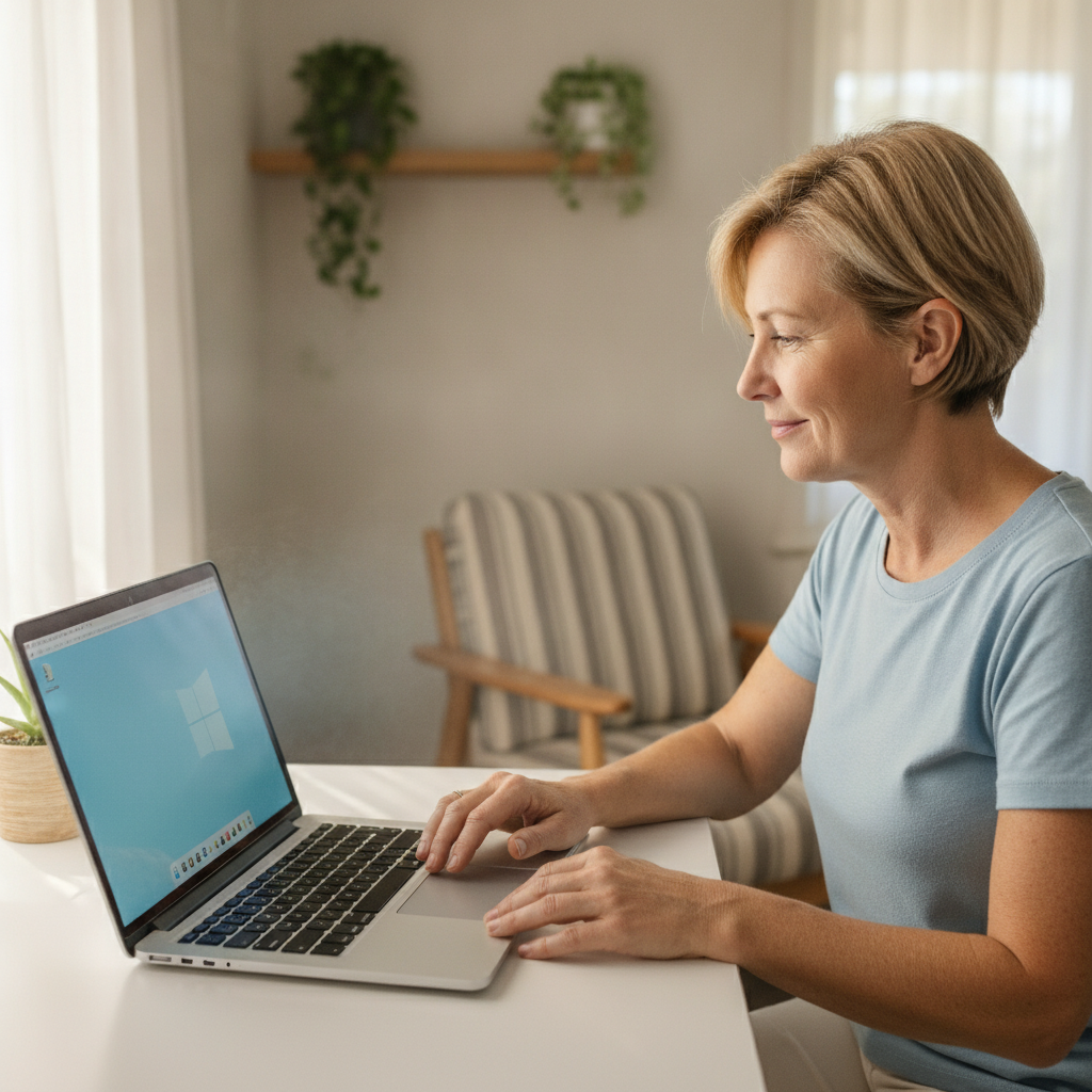 Computer cleaning in Bellmere (4510) — a local resident at home with a clean, fast, dust-free computer running cool and quiet