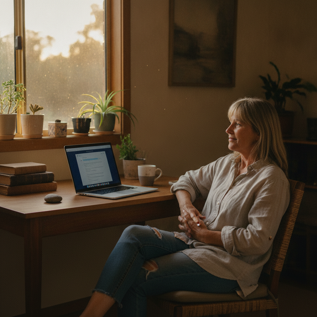 Professional computer clean-out in Berlang (2622) — a happy New South Wales resident at home with a spotless, fast, quiet machine
