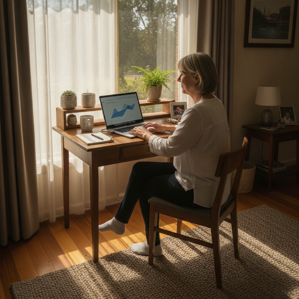 Computer cleaning in Bickley (6076) — a local resident at home with a clean, fast, dust-free computer running cool and quiet