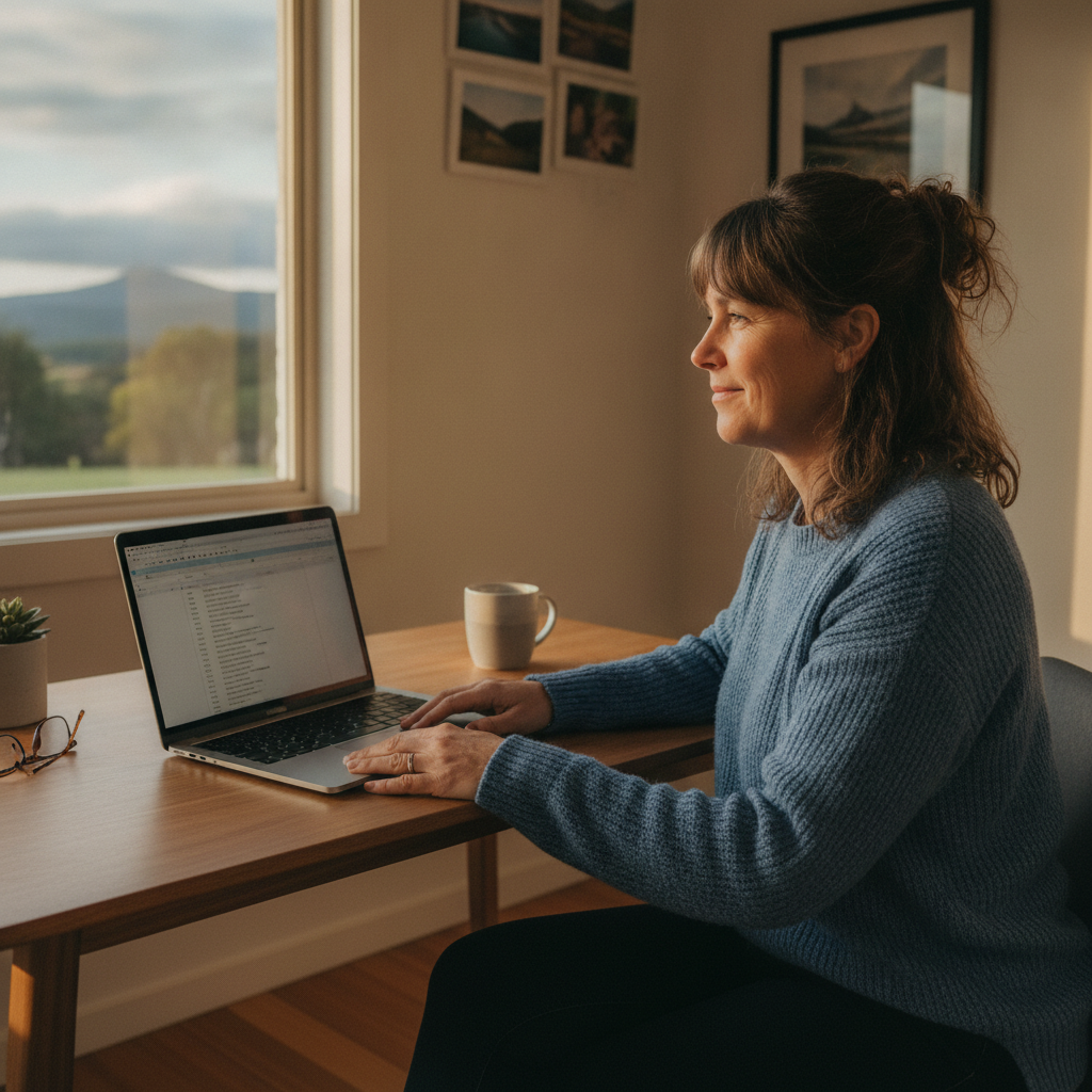 Computer cleaning in Blessington (7212) — a local resident at home with a clean, fast, dust-free computer running cool and quiet