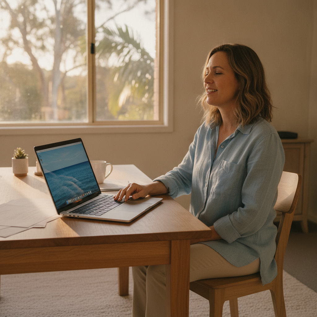 Computer cleaning in Boambee East (2452) — a local resident at home with a clean, fast, dust-free computer running cool and quiet