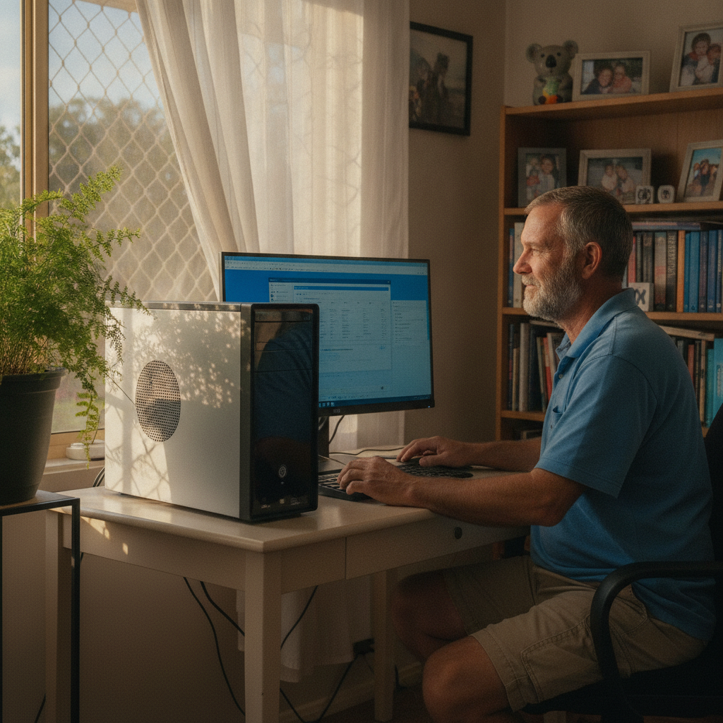 Laptop and desktop cleaning in Booral (2425) — an at-home owner pleased their computer runs cool and quiet again