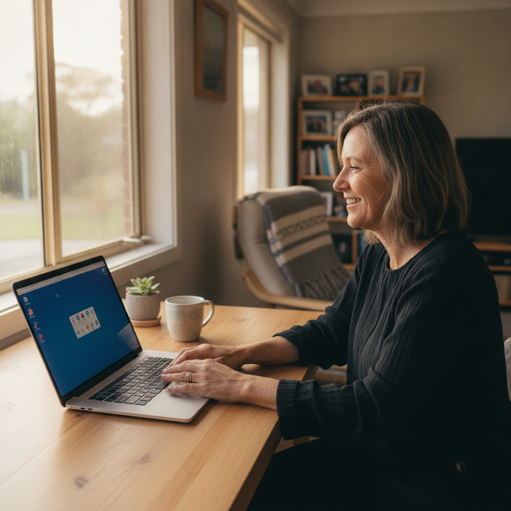 Computer cleaning in Bostobrick (2453) — a local resident at home with a clean, fast, dust-free computer running cool and quiet