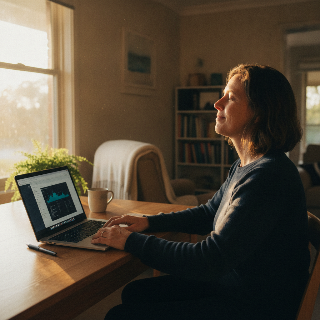 Computer cleaning in Braidwood (2622) — a local resident at home with a clean, fast, dust-free computer running cool and quiet