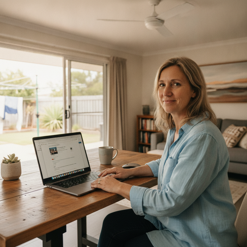 Computer cleaning in Brendale (4500) — a local resident at home with a clean, fast, dust-free computer running cool and quiet