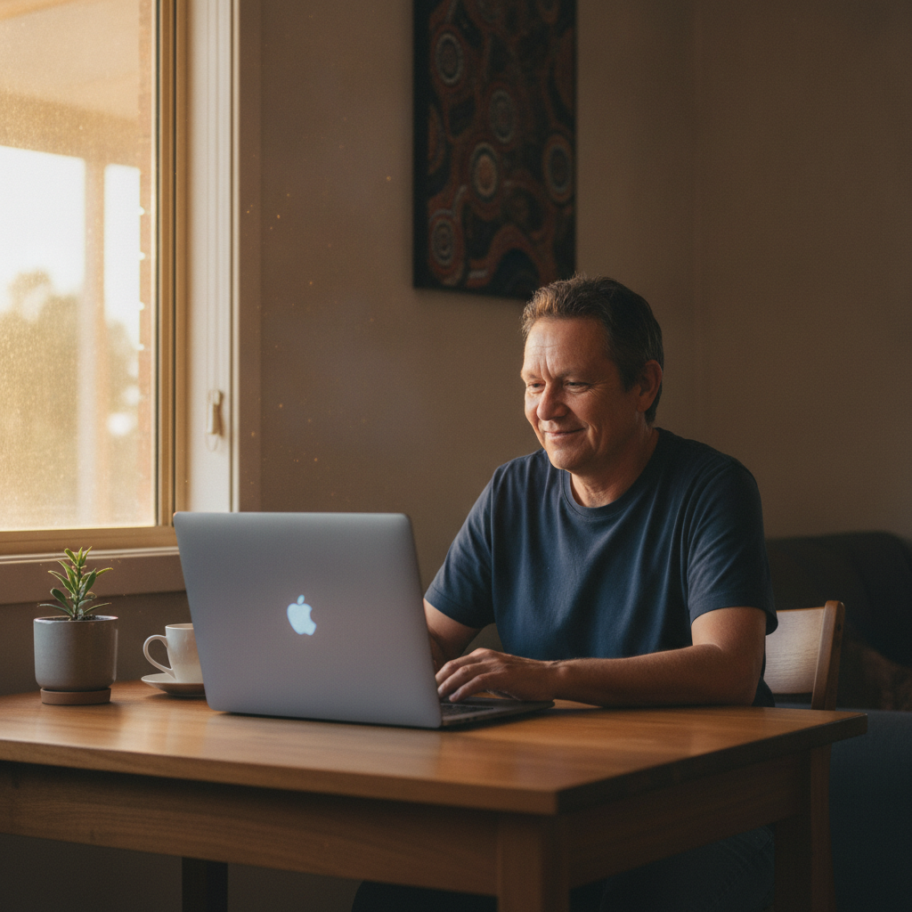 Computer cleaning in Brewarrina (2839) — a local resident at home with a clean, fast, dust-free computer running cool and quiet