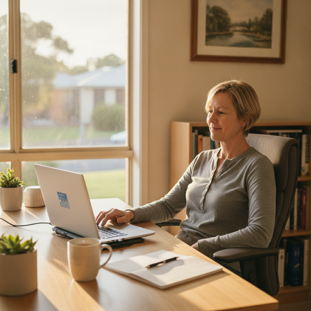 Computer cleaning in Broadmeadow (2292) — a local resident at home with a clean, fast, dust-free computer running cool and quiet