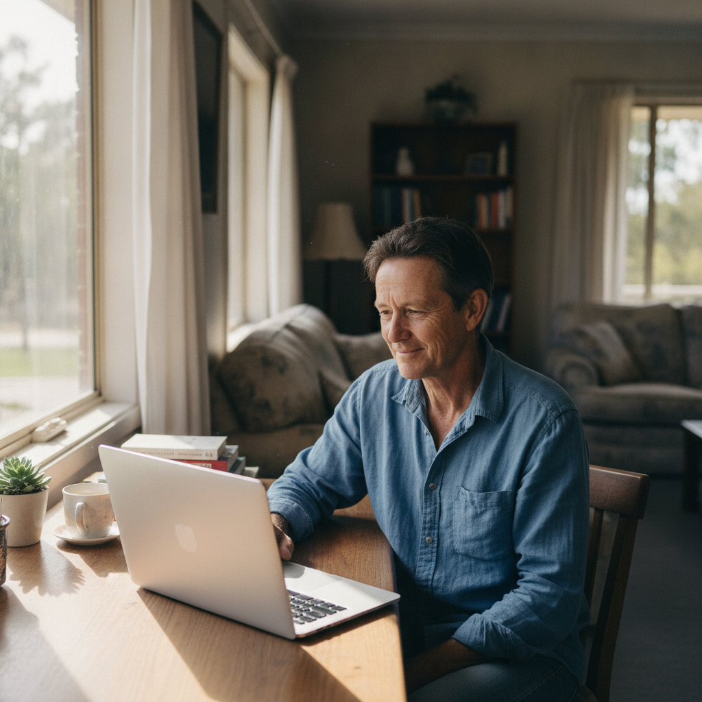Computer cleaning in Broadwater (2472) — a local resident at home with a clean, fast, dust-free computer running cool and quiet