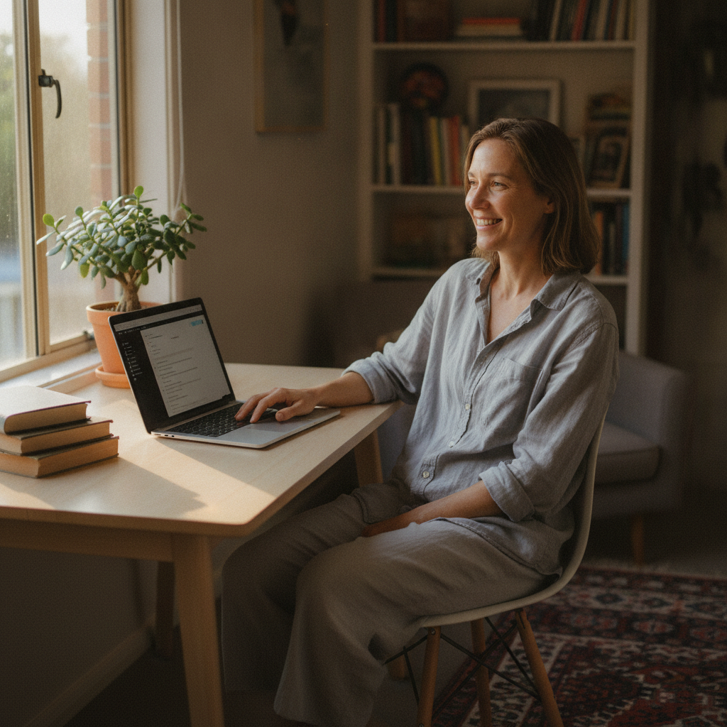 Computer cleaning in Brooklyn (2083) — a local resident at home with a clean, fast, dust-free computer running cool and quiet