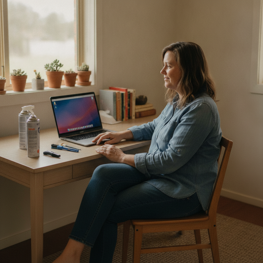 Laptop and desktop cleaning in Buddabadah (2825) — an at-home owner pleased their computer runs cool and quiet again