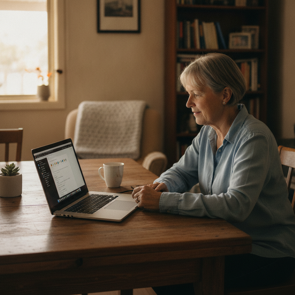 Professional computer clean-out in Bungonia (2580) — a happy New South Wales resident at home with a spotless, fast, quiet machine