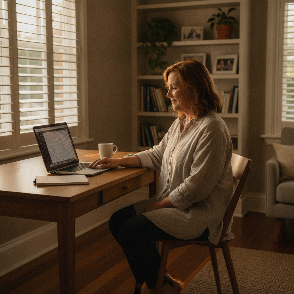 Computer cleaning in Bunya (4055) — a local resident at home with a clean, fast, dust-free computer running cool and quiet