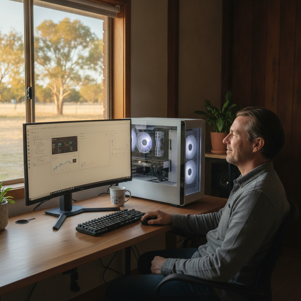 Laptop and desktop cleaning in Buraja (2646) — an at-home owner pleased their computer runs cool and quiet again
