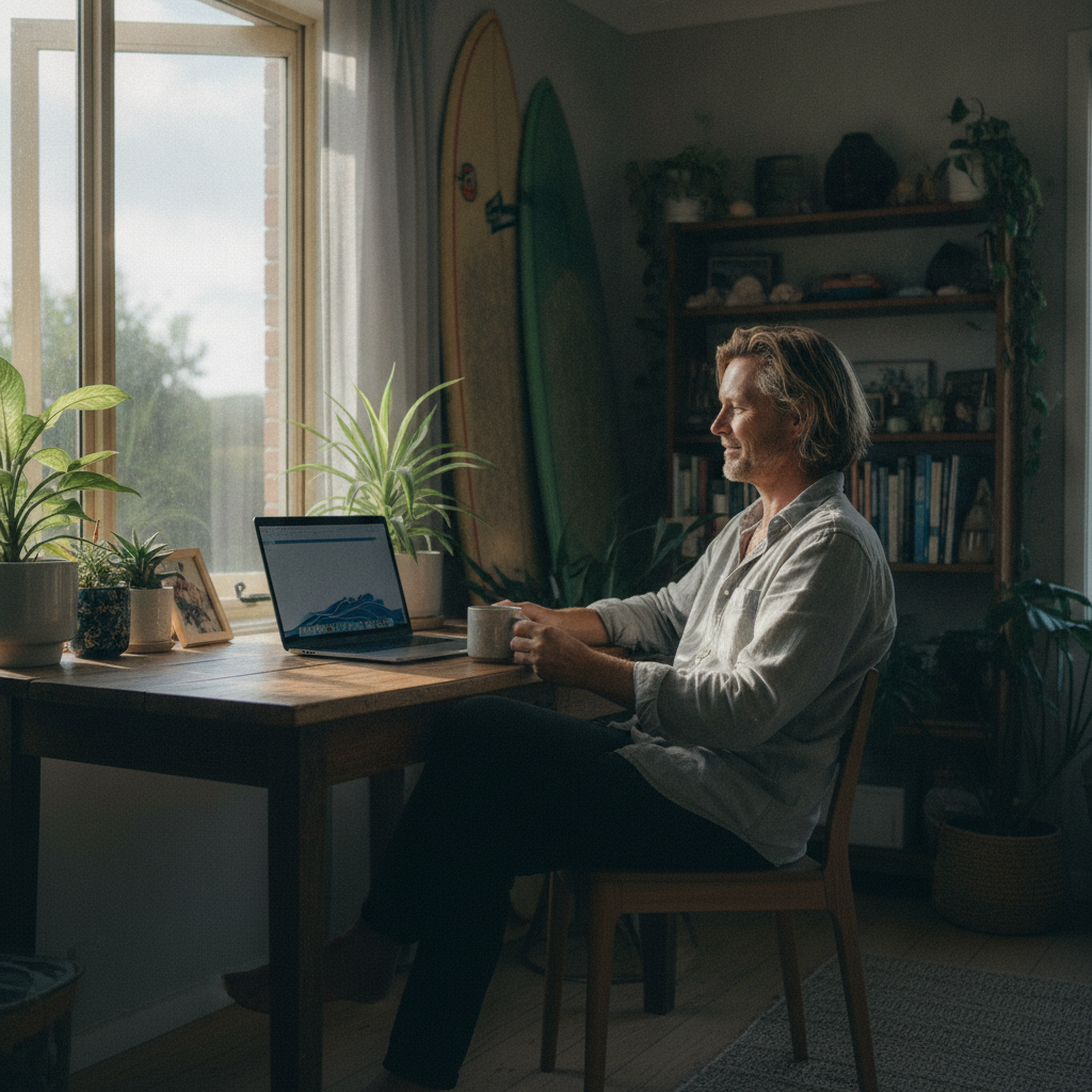 Computer cleaning in Burns Beach (6028) — a local resident at home with a clean, fast, dust-free computer running cool and quiet