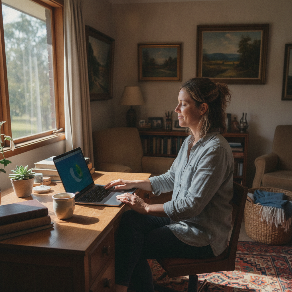 Computer cleaning in Byabarra (2446) — a local resident at home with a clean, fast, dust-free computer running cool and quiet