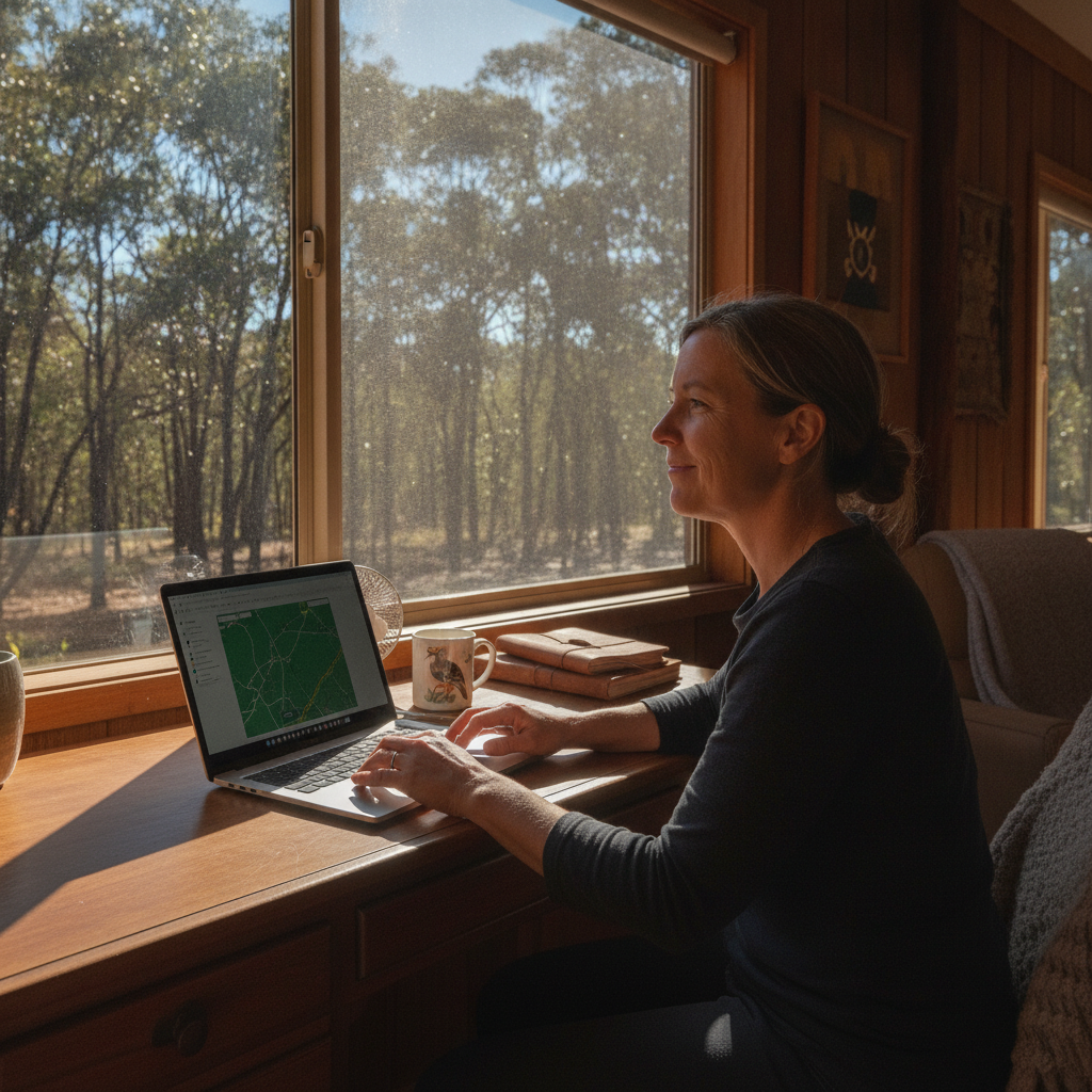 Computer cleaning in Byadbo Wilderness (2628) — a local resident at home with a clean, fast, dust-free computer running cool and quiet