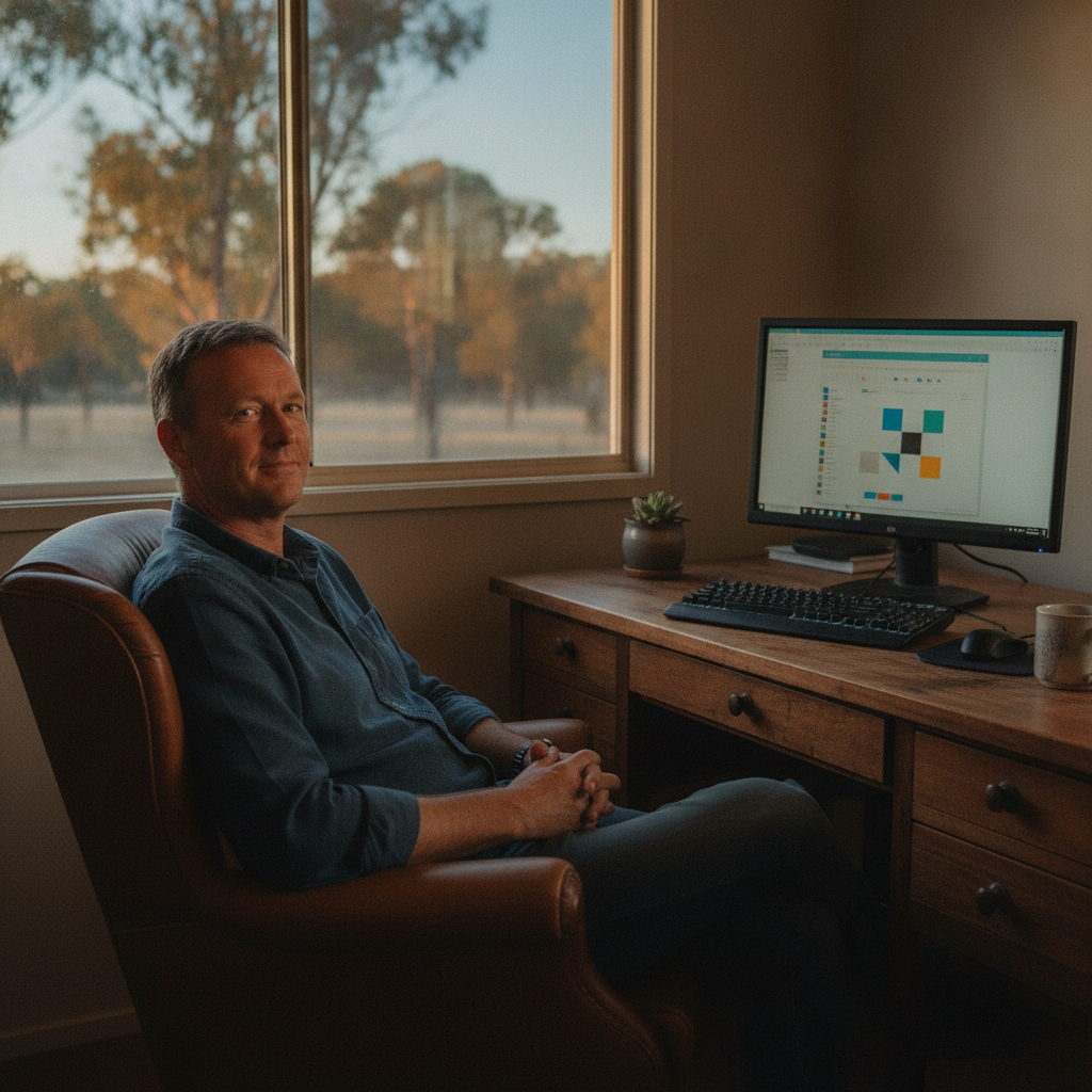 Computer cleaning in Bylong (2849) — a local resident at home with a clean, fast, dust-free computer running cool and quiet