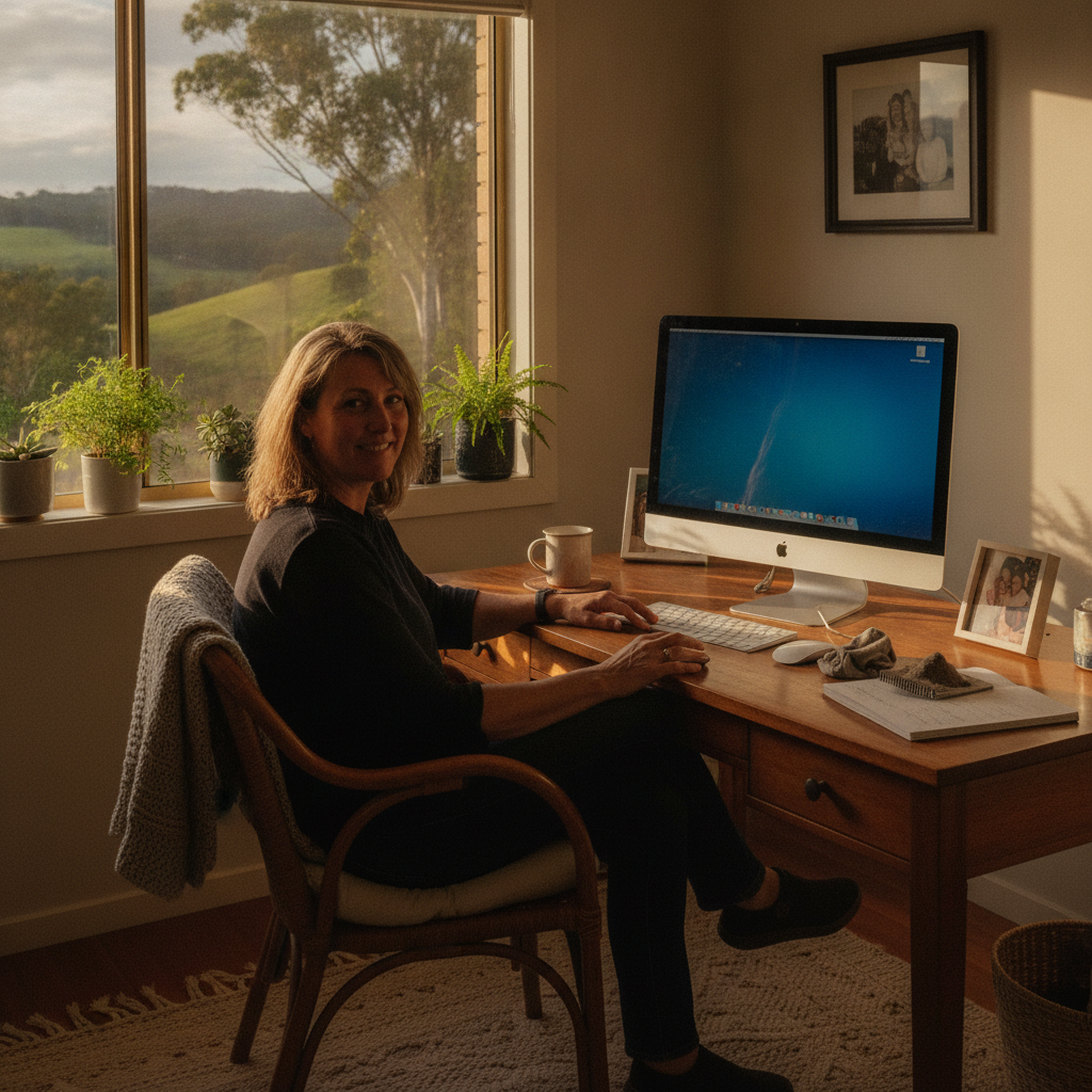 Computer cleaning in Cambewarra Village (2540) — a local resident at home with a clean, fast, dust-free computer running cool and quiet