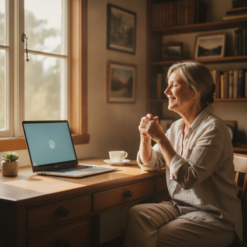 Computer cleaning in Capel (6271) — a local resident at home with a clean, fast, dust-free computer running cool and quiet