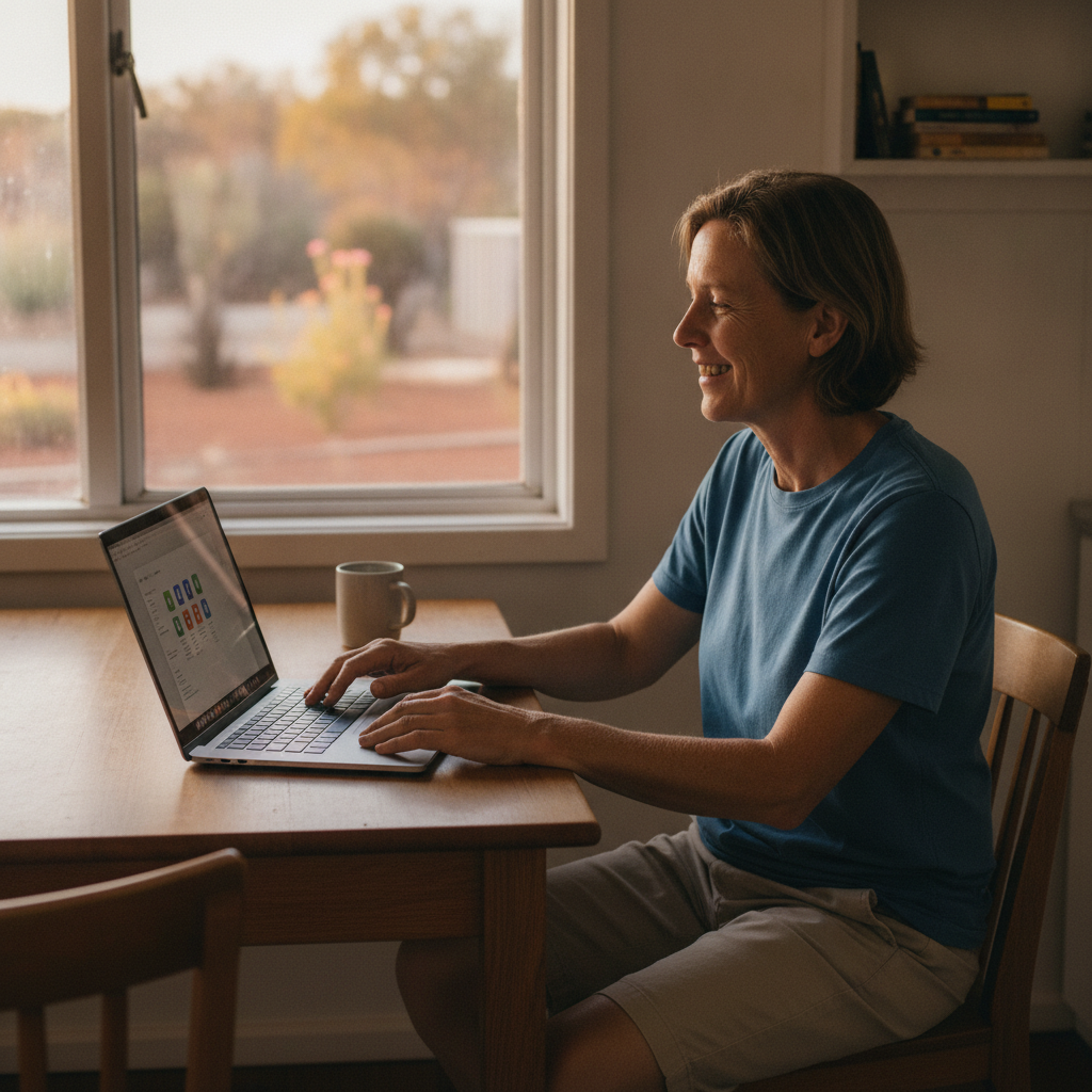 Computer cleaning in Carinda (2831) — a local resident at home with a clean, fast, dust-free computer running cool and quiet