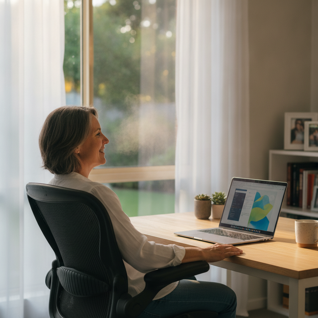 Computer cleaning in Caringbah (2229) — a local resident at home with a clean, fast, dust-free computer running cool and quiet