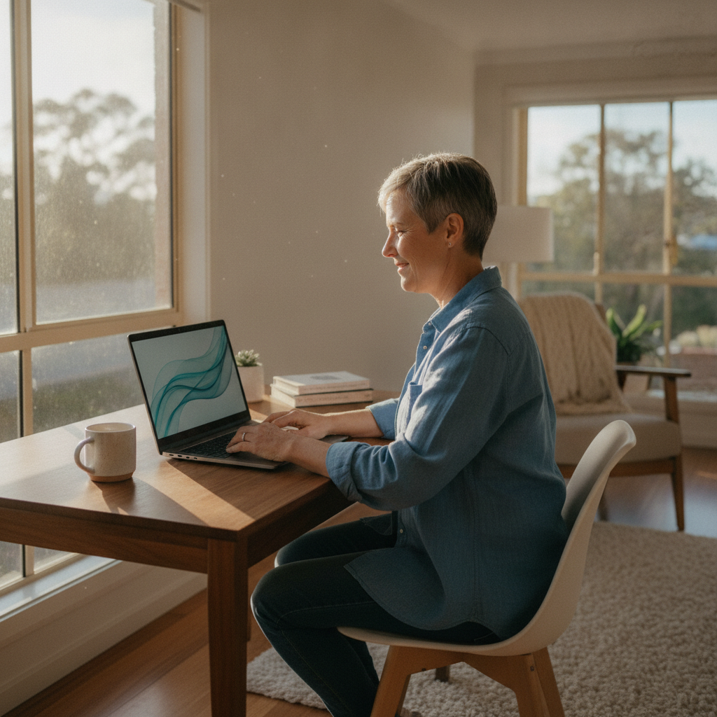 Computer cleaning in Carlingford (2118) — a local resident at home with a clean, fast, dust-free computer running cool and quiet