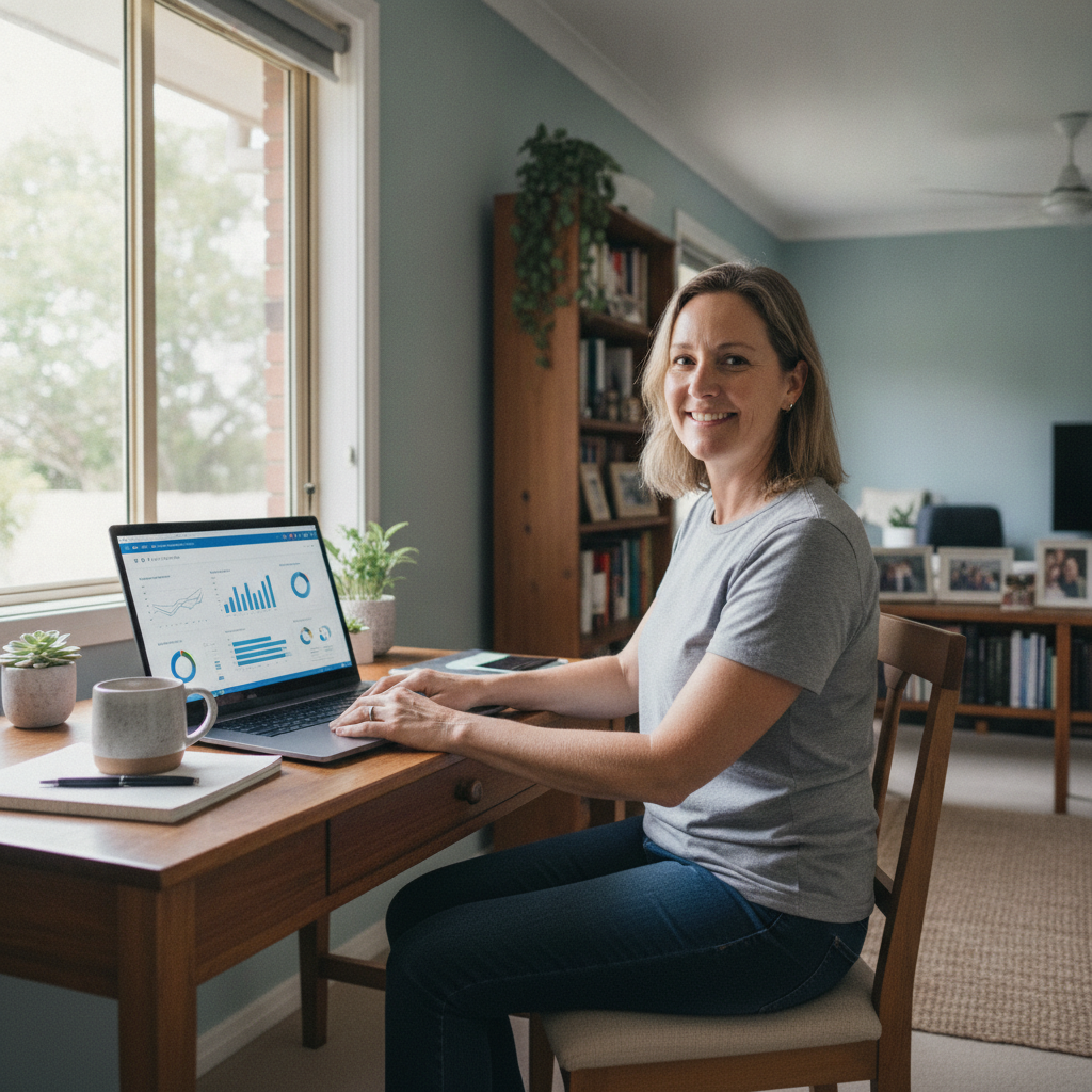 Computer cleaning in Carlingford North (2118) — a local resident at home with a clean, fast, dust-free computer running cool and quiet