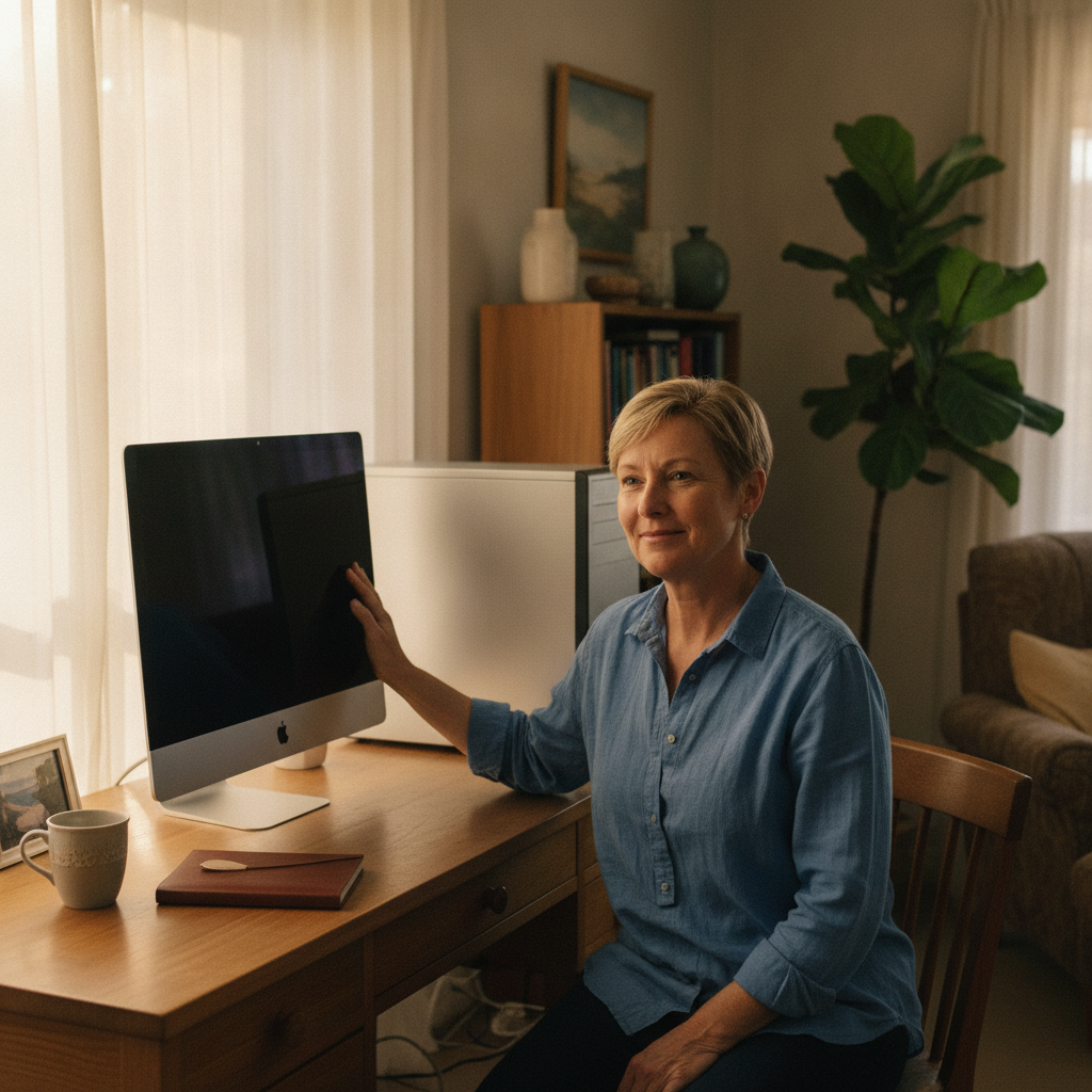 Computer cleaning in Carss Park (2221) — a local resident at home with a clean, fast, dust-free computer running cool and quiet