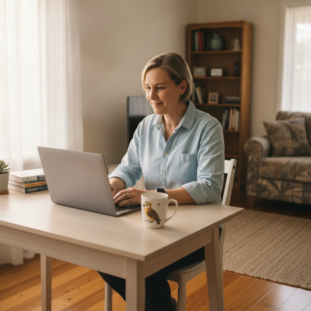 Computer cleaning in Claymore (2559) — a local resident at home with a clean, fast, dust-free computer running cool and quiet